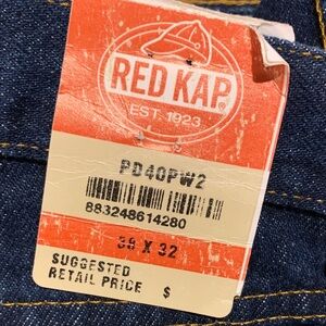 Red Kap Men's Relaxed Fit Blue Jeans
